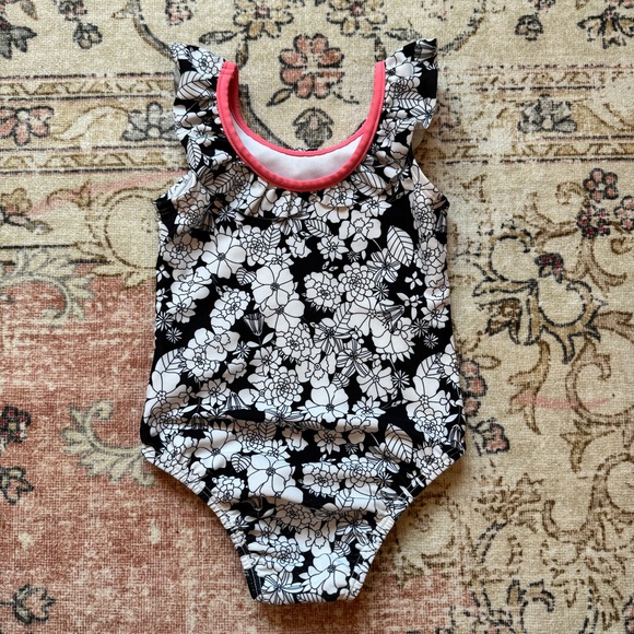 Baby Gap One Piece Floral Swimsuit - Picture 2 of 3